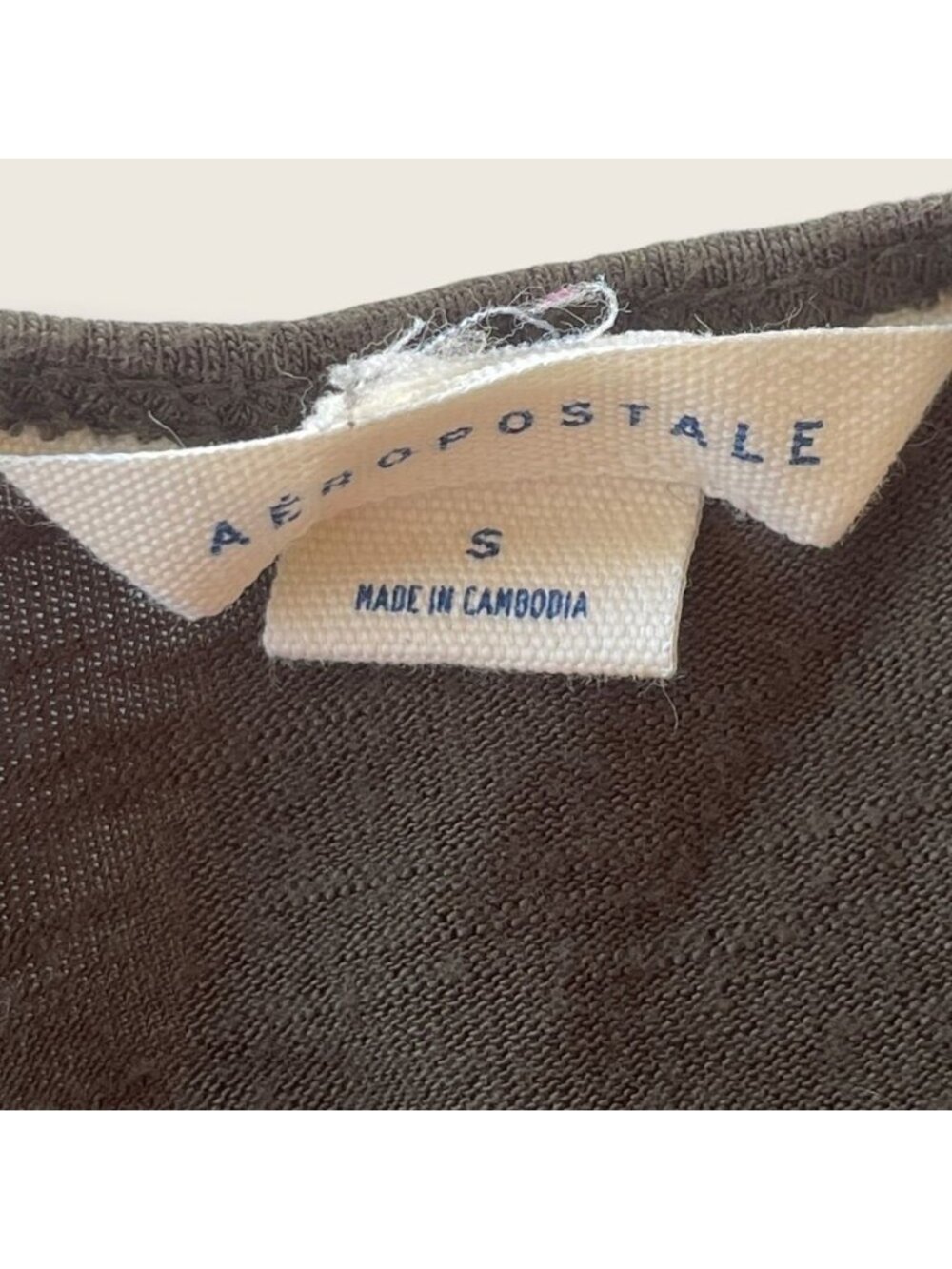Aeropostale Green Button Front Ruffle Tank - Picture 4 of 5